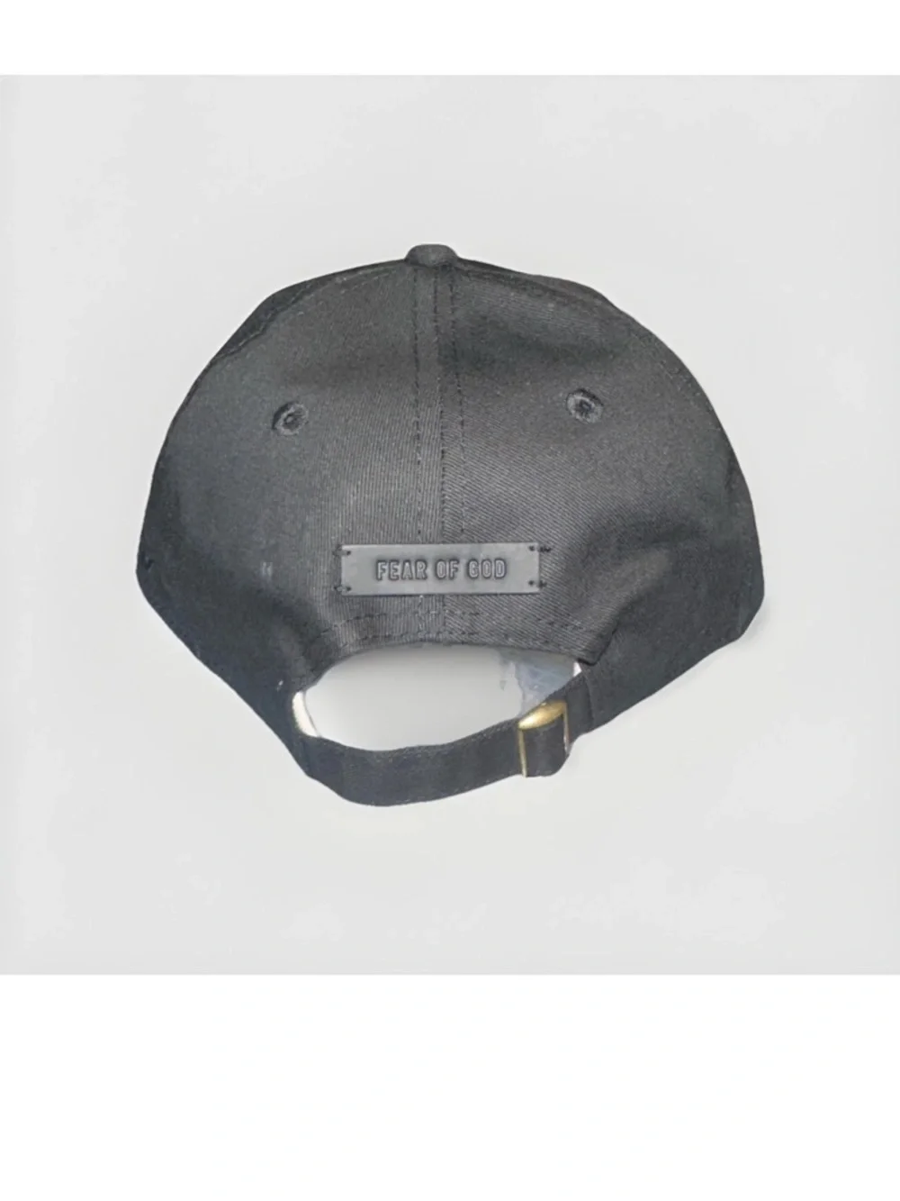 New Era Black Cap with White Gothic 'F' Embroidery - Picture 3 of 10